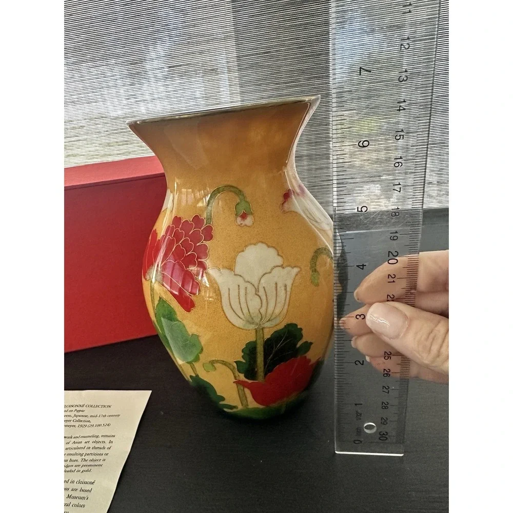 MOMA Red Poppy Cloisonné 7